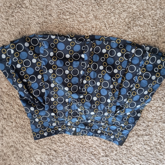 Liz Silk Nwot Stylish Blue Polka Dot Skort - Picture 5 of 9
